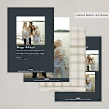 "WINTER LIGHT" - Holiday Cards in Midnight by Kelly Ventura - Back of Card Options