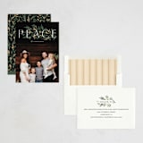 "Peace Sprigs" - Holiday Cards in Onyx by Robert and Stella - Assembled