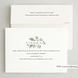 "Peace Sprigs" - Holiday Cards in Onyx by Robert and Stella - FREE Recipient Addressing