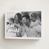 "Holiday Poster" - Holiday Cards in Snow by Maria Alou - Folded Card