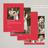 "Our First Married Christmas" - Holiday Cards in Berry by Kerry Doyle - Back of Card Options