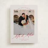 "MR. AND MRS." - Holiday Cards in Tinsel by Pink House Press - Front