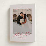 "MR. AND MRS." - Holiday Cards in Tinsel by Pink House Press - Folded Card