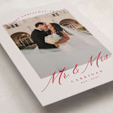 "MR. AND MRS." - Holiday Cards in Tinsel by Pink House Press - Detail