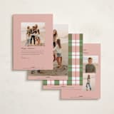 "Southern Sripes" - Holiday Cards in Azalea by Cindy Reynolds - Back of Card Options