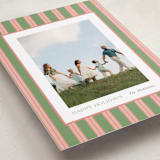 "Southern Sripes" - Holiday Cards in Azalea by Cindy Reynolds - Detail