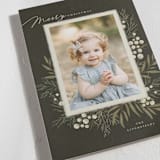"Snow Berry" - Holiday Cards in Pinecone by Wildfield Paper Co - Detail