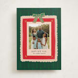 "Painted Frames" - Holiday Cards in Evergreen by Julie Murray - Front