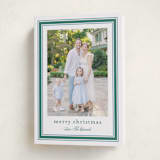 "Preppy Ribbon" - Holiday Cards in Spearmint by Carolyn MacLaren - Folded Card