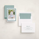 "Preppy Ribbon" - Holiday Cards in Spearmint by Carolyn MacLaren - Assembled