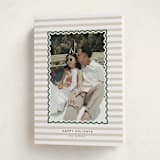 "Tagged Stripes" - Holiday Cards in Gingerbread by Danie Romrell - Folded Card