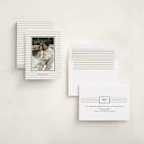 "Tagged Stripes" - Holiday Cards in Gingerbread by Danie Romrell - Assembled