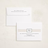 "Tagged Stripes" - Holiday Cards in Gingerbread by Danie Romrell - FREE Recipient Addressing