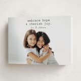"Embrace Hope" - Holiday Cards in Fir by Carrie ONeal - Folded Card