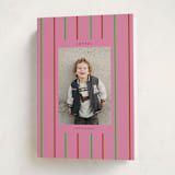 "Colorful Stripes" - Holiday Cards in Peony by Baumbirdy - Folded Card