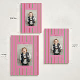 "Colorful Stripes" - Holiday Cards in Peony by Baumbirdy - Formats Available