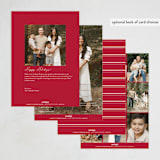 "signed with love" - Holiday Cards in Holly by Kasia Labocki - Back of Card Options