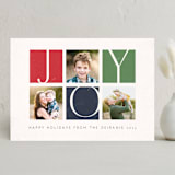 "Joy tricolor" - Holiday Cards in Pumpkin by Sabrin Deirani - Front