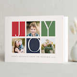 "Joy tricolor" - Holiday Cards in Pumpkin by Sabrin Deirani - Folded Card