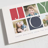 "Joy tricolor" - Holiday Cards in Pumpkin by Sabrin Deirani - Detail