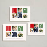"Joy tricolor" - Holiday Cards in Pumpkin by Sabrin Deirani - Formats Available