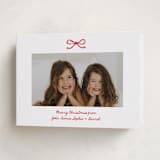 "Mini Bow" - Holiday Cards in Candied Apple by Kelly Watkins - Folded Card