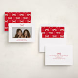 "Mini Bow" - Holiday Cards in Candied Apple by Kelly Watkins - Assembled