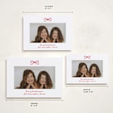 "Mini Bow" - Holiday Cards in Candied Apple by Kelly Watkins - Formats Available