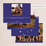 "Glow Bright" - Holiday Cards in Blue Jay by Lindsay Megahed - Back of Card Options