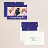 "Glow Bright" - Holiday Cards in Blue Jay by Lindsay Megahed - Assembled