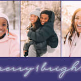 "Glow Bright" - Holiday Cards in Blue Jay by Lindsay Megahed - Detail