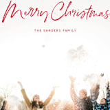 "Marker Script" - Holiday Cards in Holly by Baumbirdy - Detail