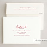 "Marker Script" - Holiday Cards in Holly by Baumbirdy - FREE Recipient Addressing