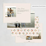 "Pom Pom Garland" - Holiday Cards in Candied Apple by Joanna Griffin - Back of Card Options