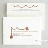 "Pom Pom Garland" - Holiday Cards in Candied Apple by Joanna Griffin - FREE Recipient Addressing