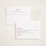 "Fa la la la late" - Holiday Cards in Crimson by Amy Payne - FREE Recipient Addressing