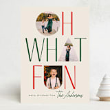 "oh what fun shapes" - Holiday Cards in Eggnog by Karidy Walker - Front