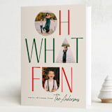 "oh what fun shapes" - Holiday Cards in Eggnog by Karidy Walker - Folded Card
