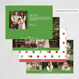 "Cheerful Checks" - Holiday Cards in Brights by Itsy Belle Studio - Back of Card