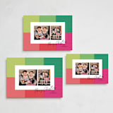 "Cheerful Checks" - Holiday Cards in Brights by Itsy Belle Studio - Formats Available