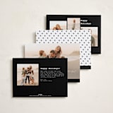 "Typewriter" - Holiday Cards in Snow by Amanda Stuff - Back of Card Options