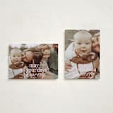 "All Merry Days" - Holiday Cards in Winter Rose by Baumbirdy - Photo Orientation Options