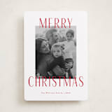 "Merry Statement" - Holiday Cards in Peppermint by Kacey Kendrick Wagner - Front