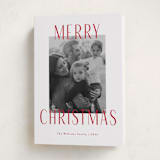 "Merry Statement" - Holiday Cards in Peppermint by Kacey Kendrick Wagner - Folded Card