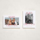 "Merry Statement" - Holiday Cards in Peppermint by Kacey Kendrick Wagner - Photo Orientation Options