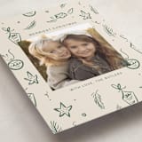 "Happy Little Holidays" - Holiday Cards in Pine by Ani Somi - Detail