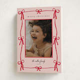 "Rivington" - Holiday Cards in Blush by Jennifer Lew - Folded Card