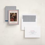 "Vintage Border" - Holiday Cards in Navy by Kelly Schmidt - Assembled