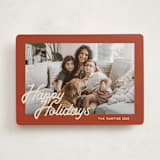 "Retro Writing" - Holiday Cards in Rust by Ani Somi - Front