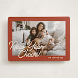 "Retro Writing" - Holiday Cards in Rust by Ani Somi - Front